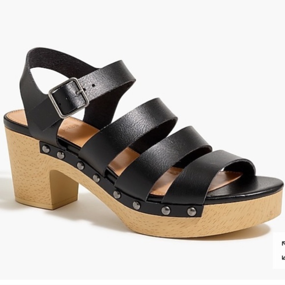J Crew Strappy Clog Sandals